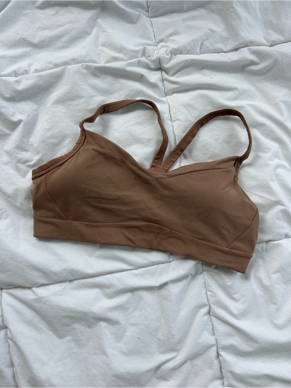 Athleta Stretch Sports Bra Bralette in Brown